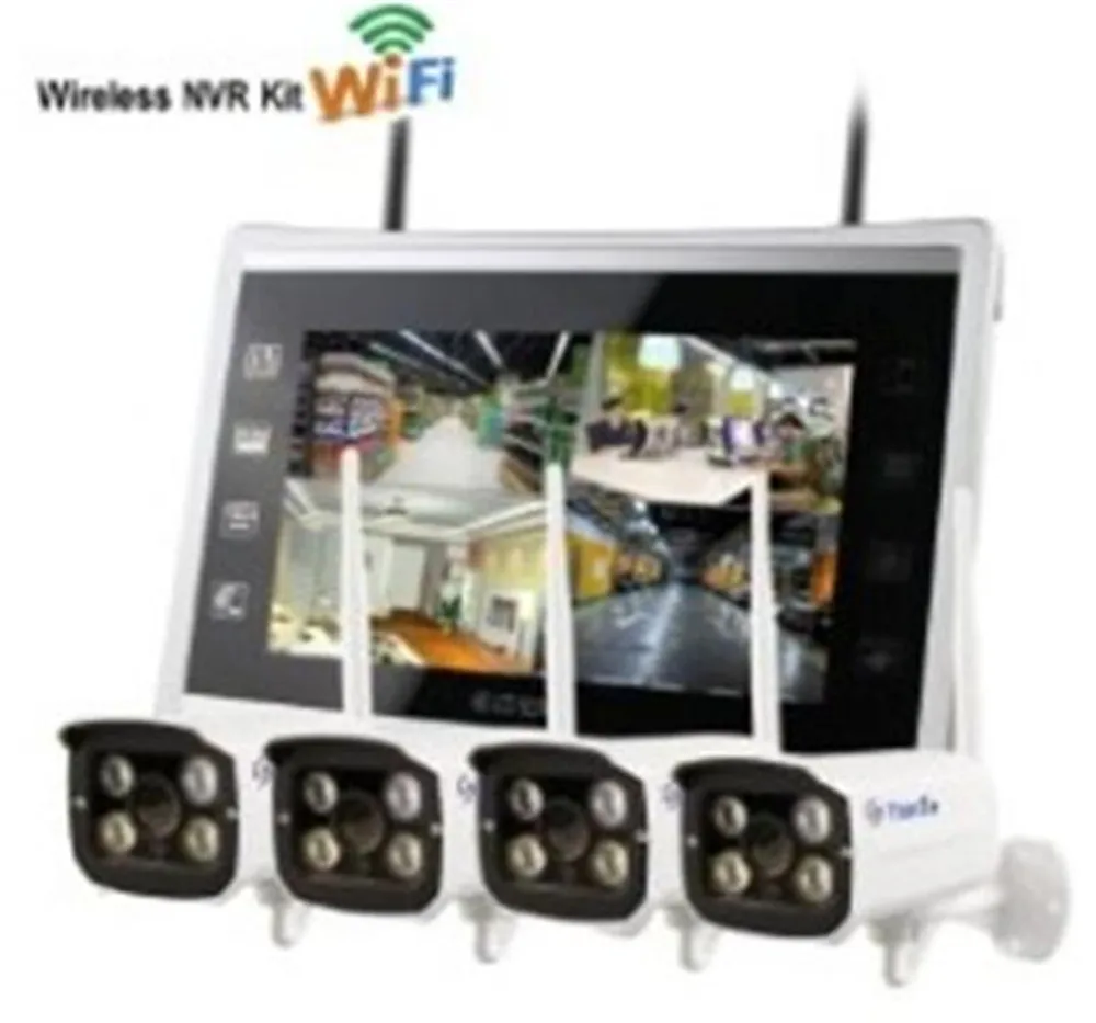 

11 Inch TFT Monitor 4CH 960P IP Camera NVR Kit