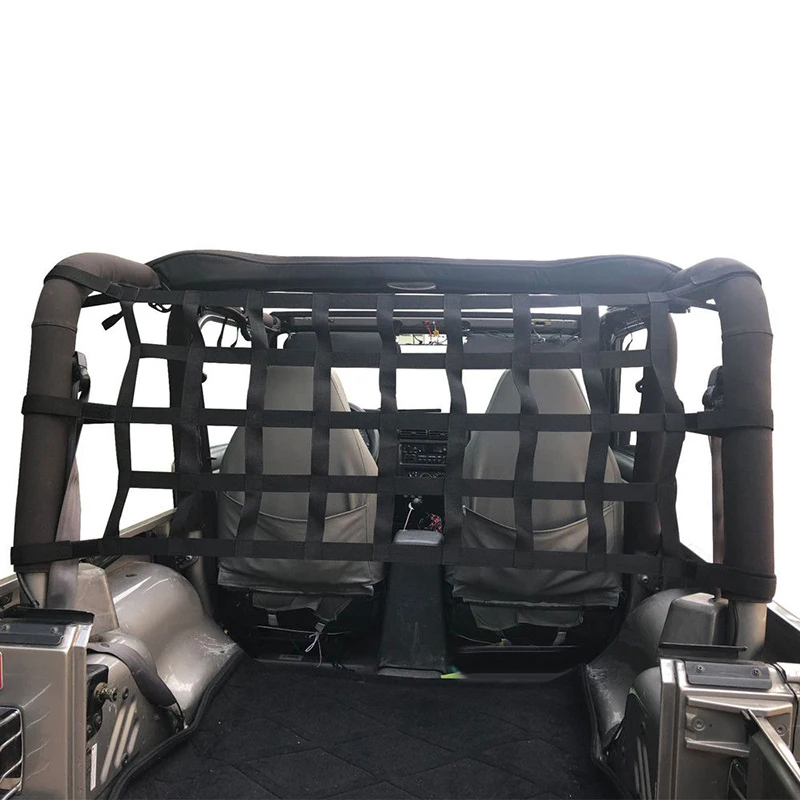 

Anti-mildew Cargo Roof Net Back Window Extra Storage holder For Jeep Wrangler