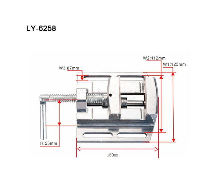 Фрезерные машины инструмент скамья зажим челюсти мини Таблица вице плотная вице-параллельных тиски LY6258