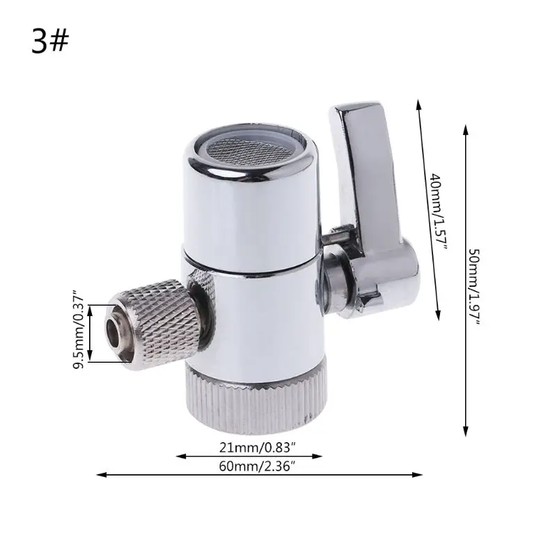 Фильтр для воды кран-отводной клапан обратного осмоса Системы 1/" 2,5/8" 3/" соединительная трубка - Цвет: 3