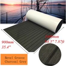 Самоклеящаяся лодка тик настил лист морской пол ковер с коническим древесным углем серый коврик из ЭВА 90x240 см яхты аксессуары для лодок