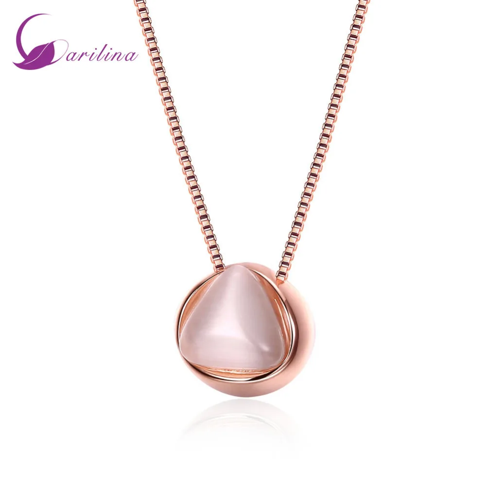 

Promotion Rose Gold seme-precious stone jewelry Necklaces & pendants bijouterie P2018