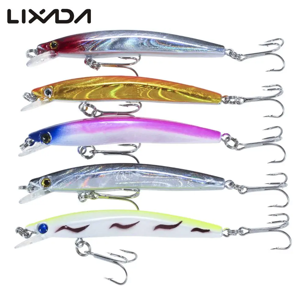 Lixada 5 шт./лот Дайвинг Minnow приманки для ловли рыбы 0 3 9 м 5g 80 мм Искусственные жесткая