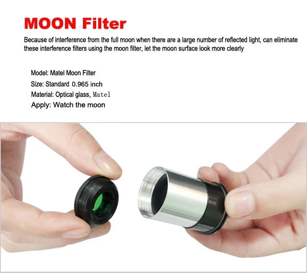 0.965inch telescope Green Moon filter4