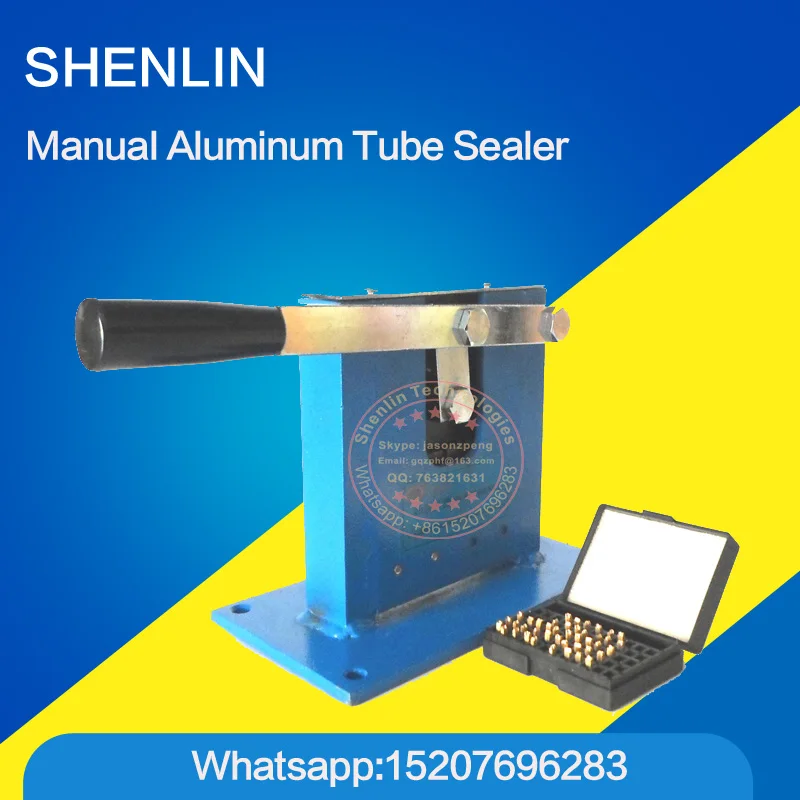 Aluminum tube sealing machine, teeth paste tube sealer, aluminum