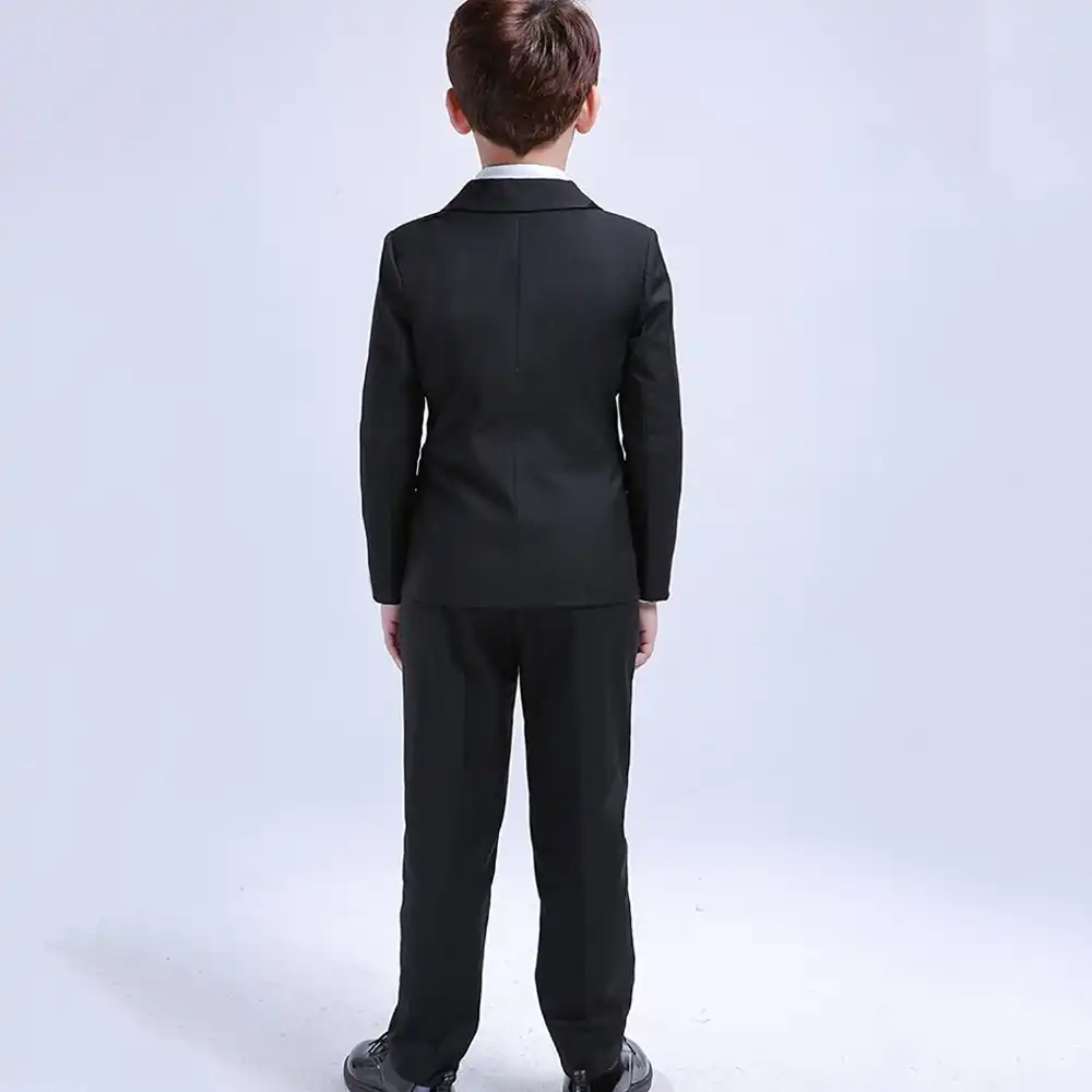 5 Uds De Trajes Negros Para Ninos Pequenos Traje Formal De Boda Para Ninos Traje De Esmoquin Portador De Anillo De Fiesta Formal De Los Muchachos Nino Trajetuxedo Children Aliexpress