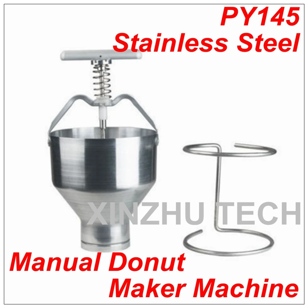 New Arrival Stainless Steel Manual Donut Maker Machine Depositor Medu Vada Dropper Plunger Dough Batter Dispenser Hopper New Arrival Stainless Steel Manual Donut Maker Machine Depositor Medu Vada Dropper Plunger Dough Batter Dispenser Hopper