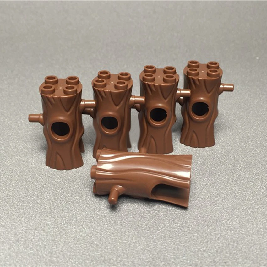 5Pcs Plants Scene Legoinglys Stump Tree Building Blocks Toy Garden MOC Accessories Set City DIY Parts Bricks Toys for Kids  (2)