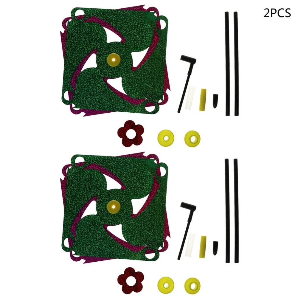 2 шт. ветряной Спиннер блеск светящаяся ветряная мельница красочные привлекательные забавные детские Классические игрушки пинал уличные игры подарки