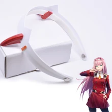 

DARLING In The FRANXX 02 ZERO TWO Headwear Hairpin Cosplay Prop Costume Accessories Hairpins