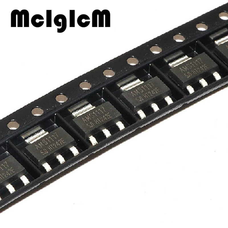 MCIGICM 100 шт. линейный регулятор LM1117 5 В с разъемом SOT 223 на В|5v regulator|regulator 5v10 pcs |