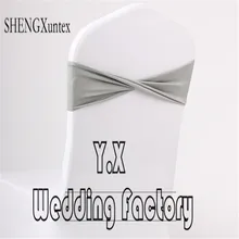 Гофрированная лайкра спандекс стул лента \ стул лента для свадьбы украшение для стула