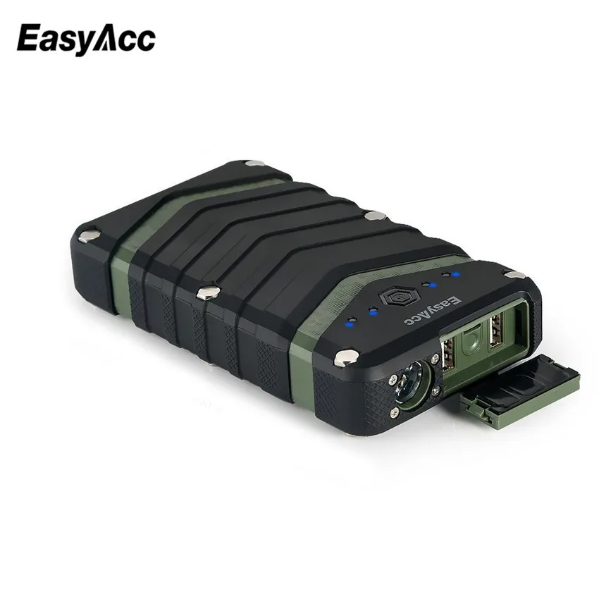 Easyacc 20000 мАч Запасные Аккумуляторы для телефонов портативное зарядное устройство 2USB 18650 Внешний Батарея с фонариком для iPhone 7 6 6 S Водонепрони... Easyacc 20000 мАч Запасные Аккумуляторы для телефонов портативное зарядное устройство 2USB 18650 Внешний Батарея с фонариком для iPhone 7 6 6 S Водонепрони...
