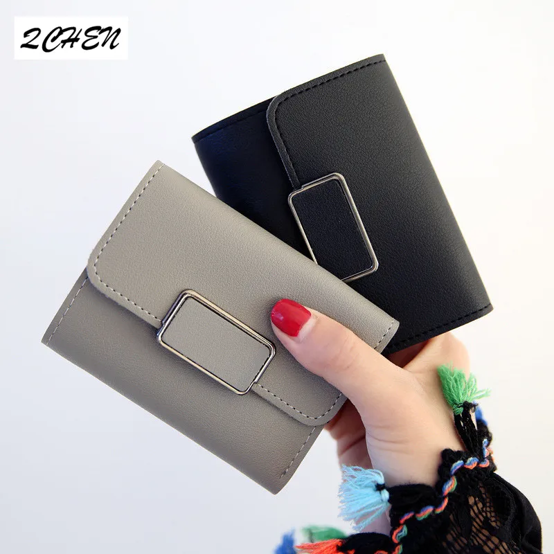Women's Wallets Money Small Casual  Wallet Fashion Female Short Mini All-match Korean Students Purse Love Small Wallet 236