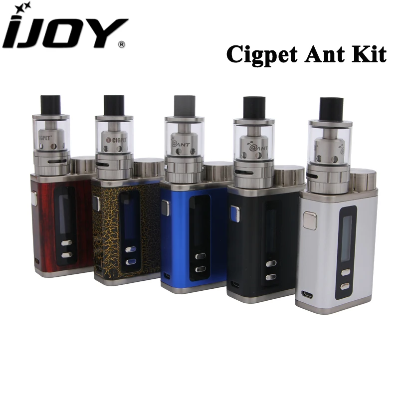 

IJOY Cigpet Ant TC 80W Starter Kit 1.8ML Atomzier Tank Electronic Cigarette Box Mod Vape Hookah Support Firmware Upgradeable