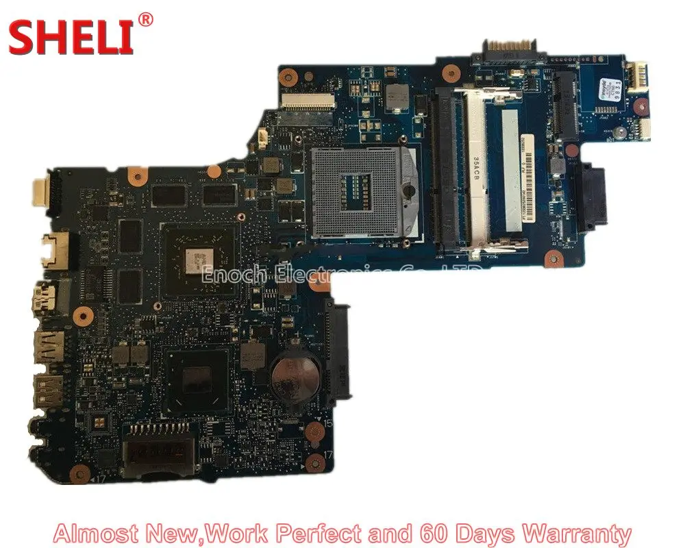

SHELI NEW H000038420 Laptop Motherboard For Toshiba Satellite C850 C855 L850 L855 PLF/PLR/CSF/CSR HM76 HD 7610M Main Board Works