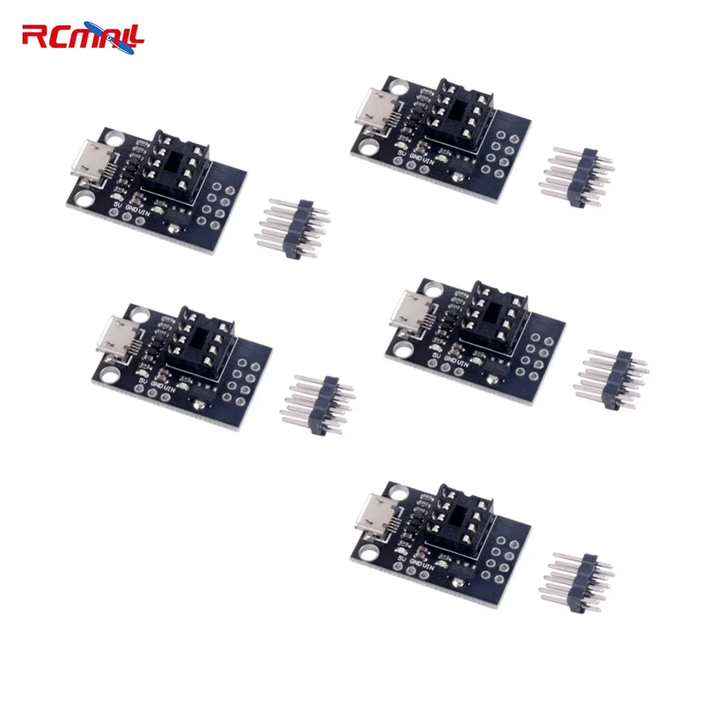 5 шт. RCmall макетная плата программатора для ATtiny13A ATtiny25 ATtiny45 ATtiny85 - Цена: 303,72 руб.
