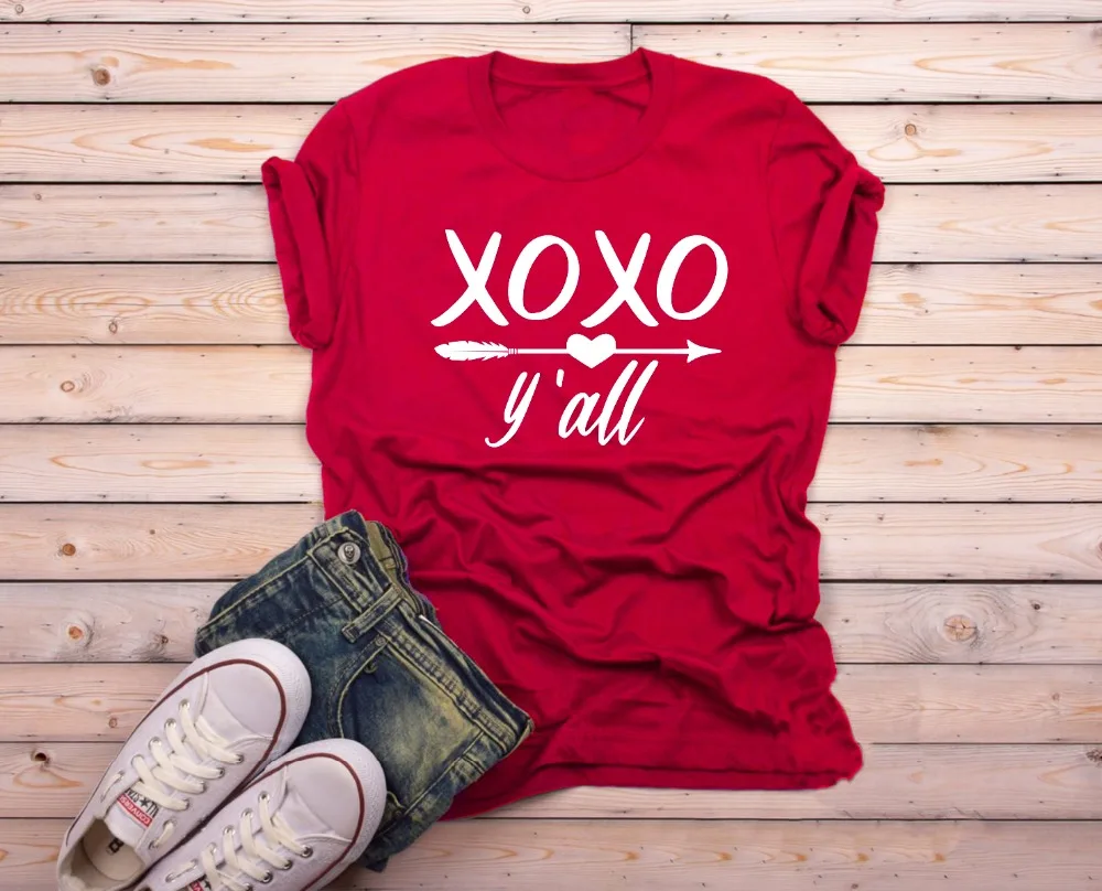 lover shirt Amour shirt do what you love shirt gift for valentine| love yourself shirt cute valentines day shirt Red letter XOXO shirt