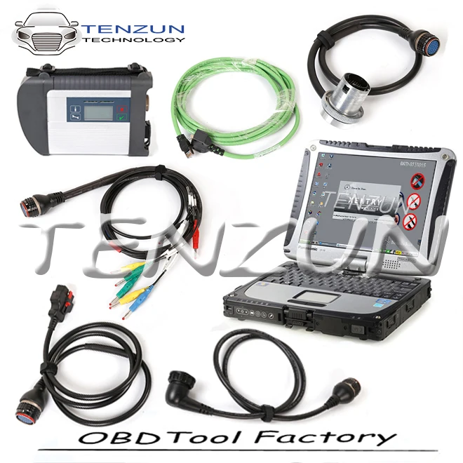 TENZUN mb star c4 полный чип V2020.12 с военным Toughbook CF53 sd Mb Star для автомобилей и грузовиков|full