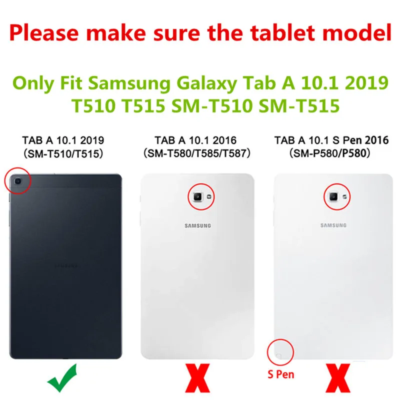 Wekays для samsung Tab A 10,1 мультфильм бабочка кожаный чехол для samsung Galaxy Tab A 10,1 дюймов T510 T515 чехол