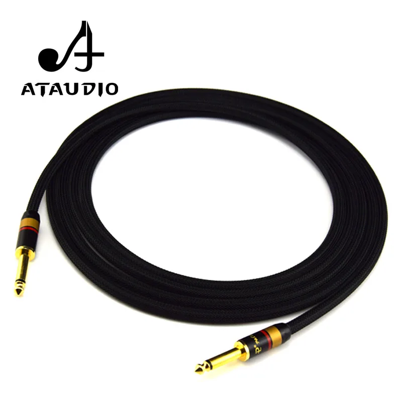 Кабель ATAUDIO HIFI MONO 6 5 мм 4N OFC 1/4 &quotJack 35 кабель Папа папа|6.5mm cable|male cablecable male |
