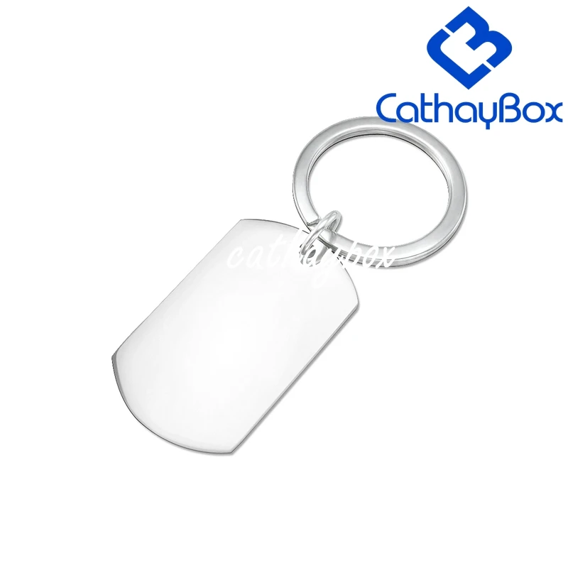 Key Chain Персонализированная выгравированная фотографа Подвеска для собак Значок брелок для ожерелья Серебряный тон из нержавеющей стали Пользовательские изображения Модные украшения - Окраска металла: Key Chain