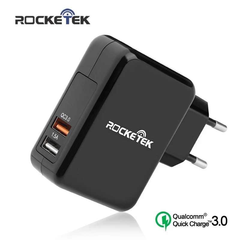 

Rocketek USB Charger Universal Quick Charge QC 3.0 Fast Mobile Phone Charger(Quick Charge 2.0 Compatible) for Samsung Huawei LG
