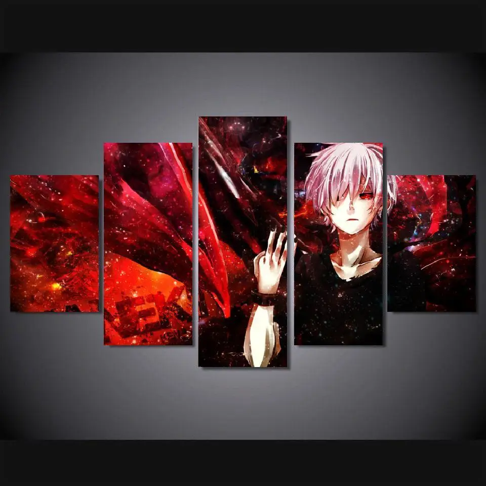5 Panels Wall Art Anime Tokyo Ghoul Ken Kaneki 5 Pieces Paintings Canvas Poster Unframed Canvas Poster 5 Panel Wall Artpanel Wall Art Aliexpress 5 Panels Wall Art Anime Tokyo Ghoul Ken Kaneki 5 Pieces Paintings Canvas Poster Unframed Canvas Poster 5 Panel Wall Artpanel Wall Art Aliexpress