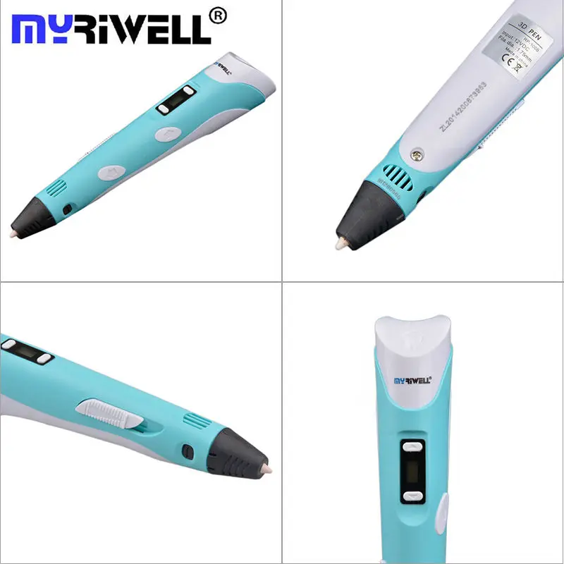 Myriwell 3D Ручка lcd Рисование печать ручки 3d волшебная ручка с ABS филаментное