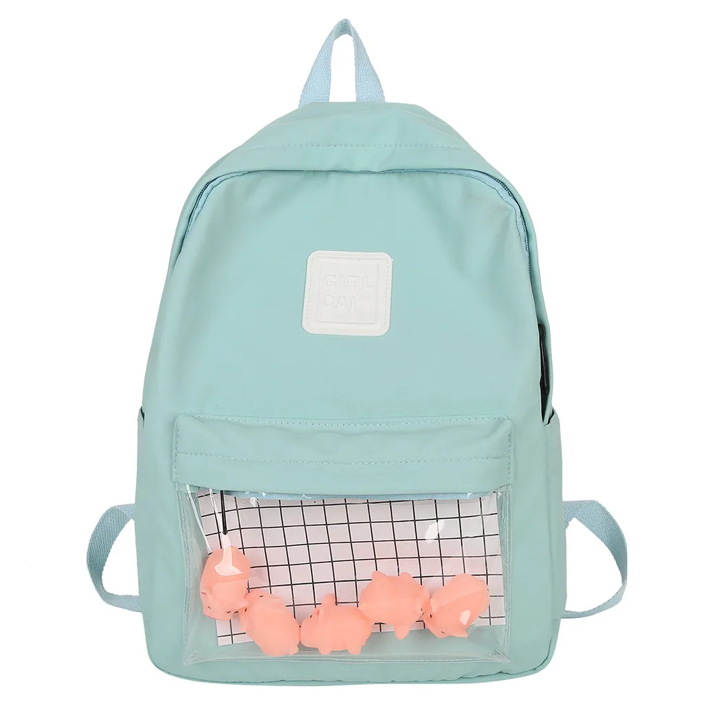 Женская школьная сумка, Большой Вместительный студенческий рюкзак, Холщовый Рюкзак для кампуса, женский рюкзак,, маленькая Прямая поставка - Цвет: b