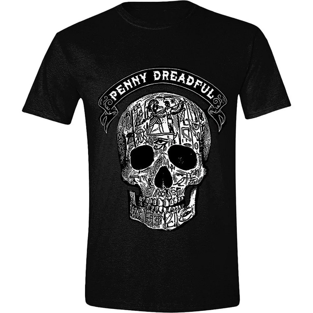 Formal Shirts O-Neck Short Sleeve Broadcloth Womens Penny Dreadful T Shirt
