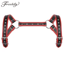 Для мужчин сексуальное женское белье садо из искусственной кожи с пряжкой лямками тела грудной мышцы костюм для собаки пояс с металлической уплотнительные кольца