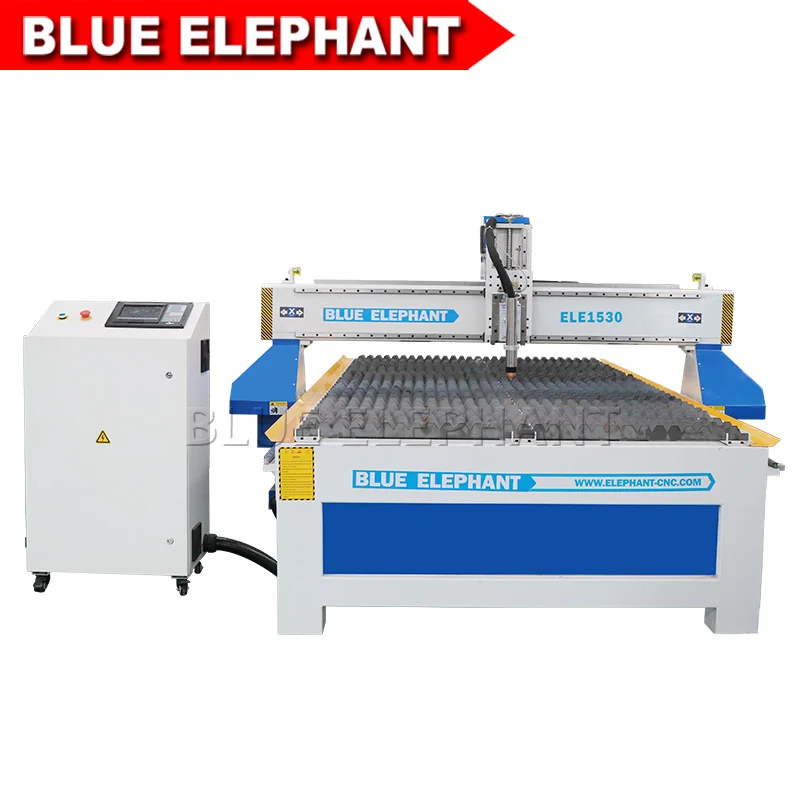 Станок плазменной резки металла Blue elephant 1530 CNC с шаговым двигателем|Фрезы по