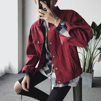 

2019 Autumn New Mens Casual Outwear Trend Youthful Men's Printed Letter Jacket Fashion Wild Mens Handsome Coat Size M-XL
