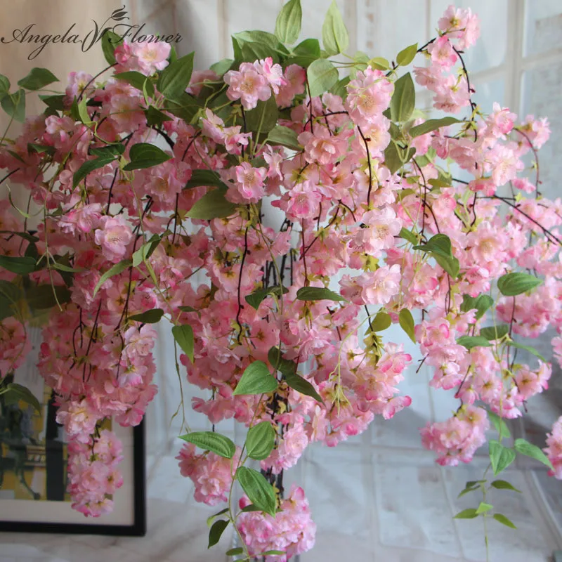 Buy Natural vertical silk cherry blossom for wedding