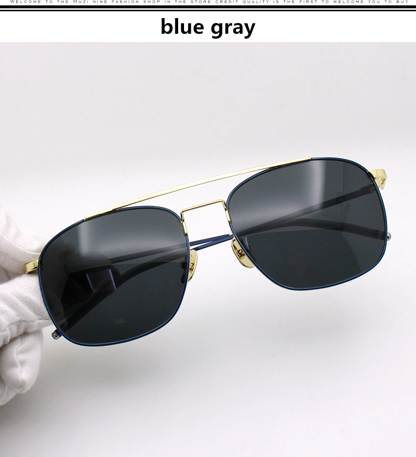 Том TB103 Нью-Йорк Поляризованные Солнцезащитные очки женские мужские солнцезащитные очки Брендовые дизайнерские Роскошные Брендовые с оригинальной коробкой - Цвет линз: blue gray