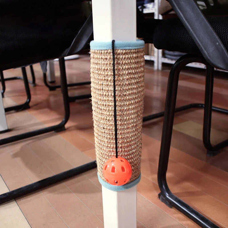 

Kitten Mat Climbing Tree Chair Table Mat Furniture Protector Cat Play Toys Safe Sisal Cat Scratch Board Cat Scratcher With Bell