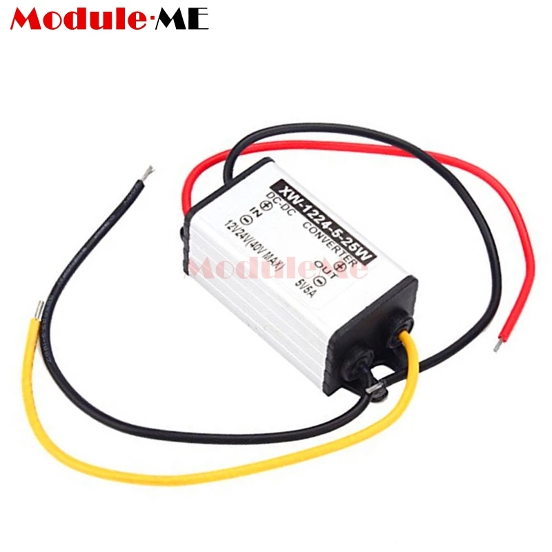 

DC-DC 12V/24V to 5V 5A 25W Converter Step Down Power Supply Regulator Module