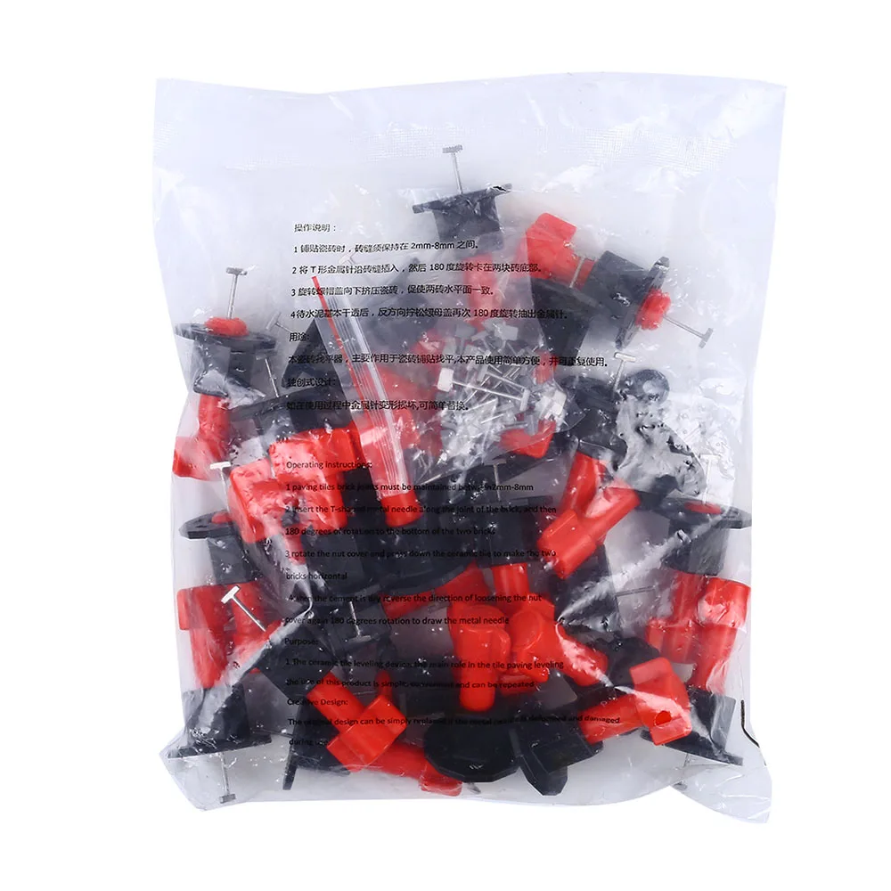 25 Pcs/Pack Reusable Anti-Lippage Tile Leveling System Level Wedges Tile Spacers for Flooring Wall Tile Leveling System Dropship