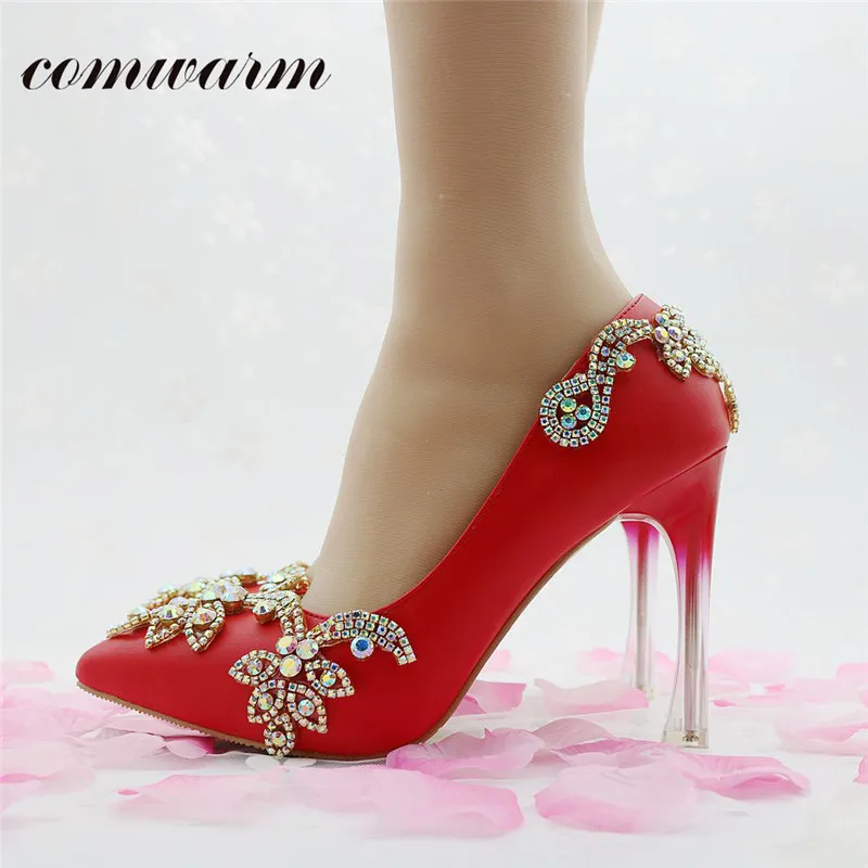Droom Trouwschoenen Mooie Bruid Hoge Hak Handgemaakte Shine Diamond  Decoratie Rode Schoenen Extreme Hoge Hakken Lady Gift van Liefde|shoe  flat|gift pengift camera - AliExpress