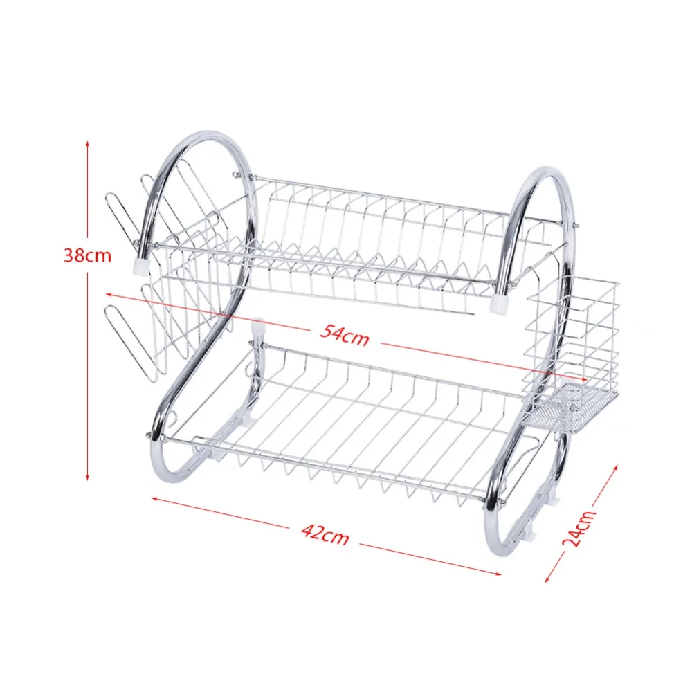 1 шт., дизайн, 2 яруса, домашняя кухонная тарелка, чаша, сушилка для чашек, сушилка, держатель, Органайзер