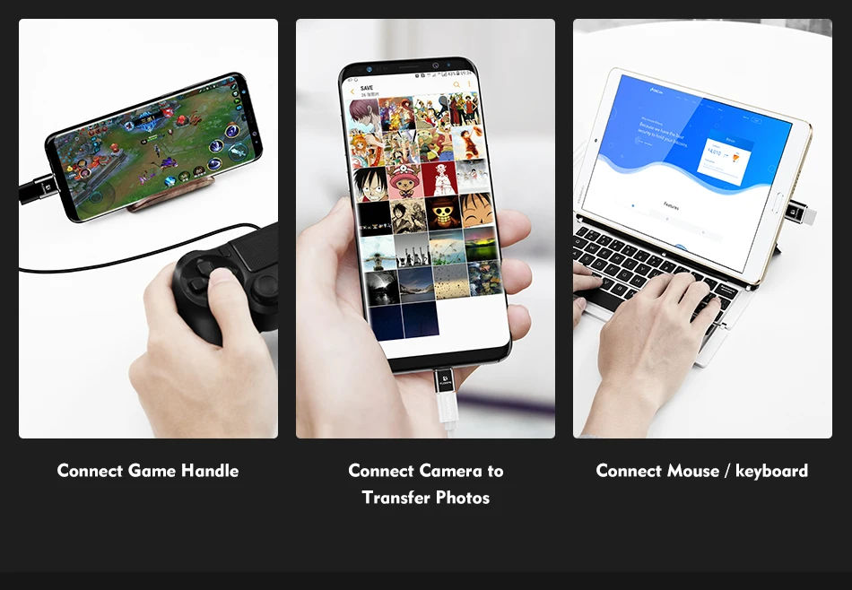 FLOVEME type C OTG адаптер Micro USB/USB для type-C штепсельный преобразователь, адаптер для Galaxy S8 Oneplus 3 t 3 2 USB-C зарядное устройство