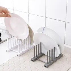 WBBOOMING кухонные стеллажи пластиковая тарелка ручка для крышки Кухня Полка для хранения расходных материалов сливной держатель органайзеры