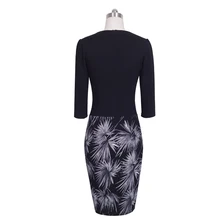 Nice-forever One-piece Faux Jacket Elegant Patterns Work dress Office Bodycon