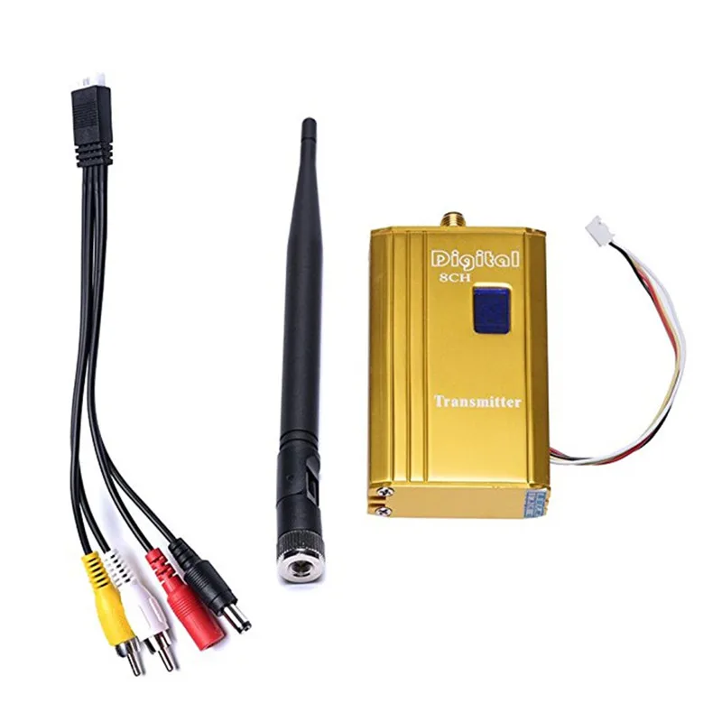  Podofo 1.2G 1.5W High Power Wireless Audio Video AV 8CH Transmitter 12CH Receiver Sender Kit DC 12V - 32974586070