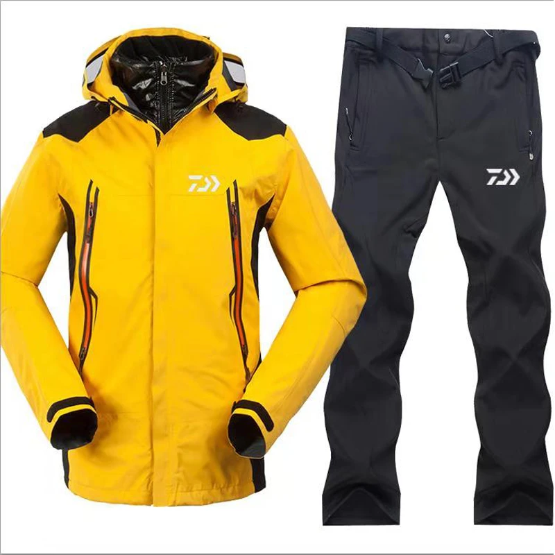 

1 Set Daiwa Outdoor Sports Fishing Clothing Sets Men Breathable Sports Wear Set Hiking Windproof Fishing Jacket and Pant