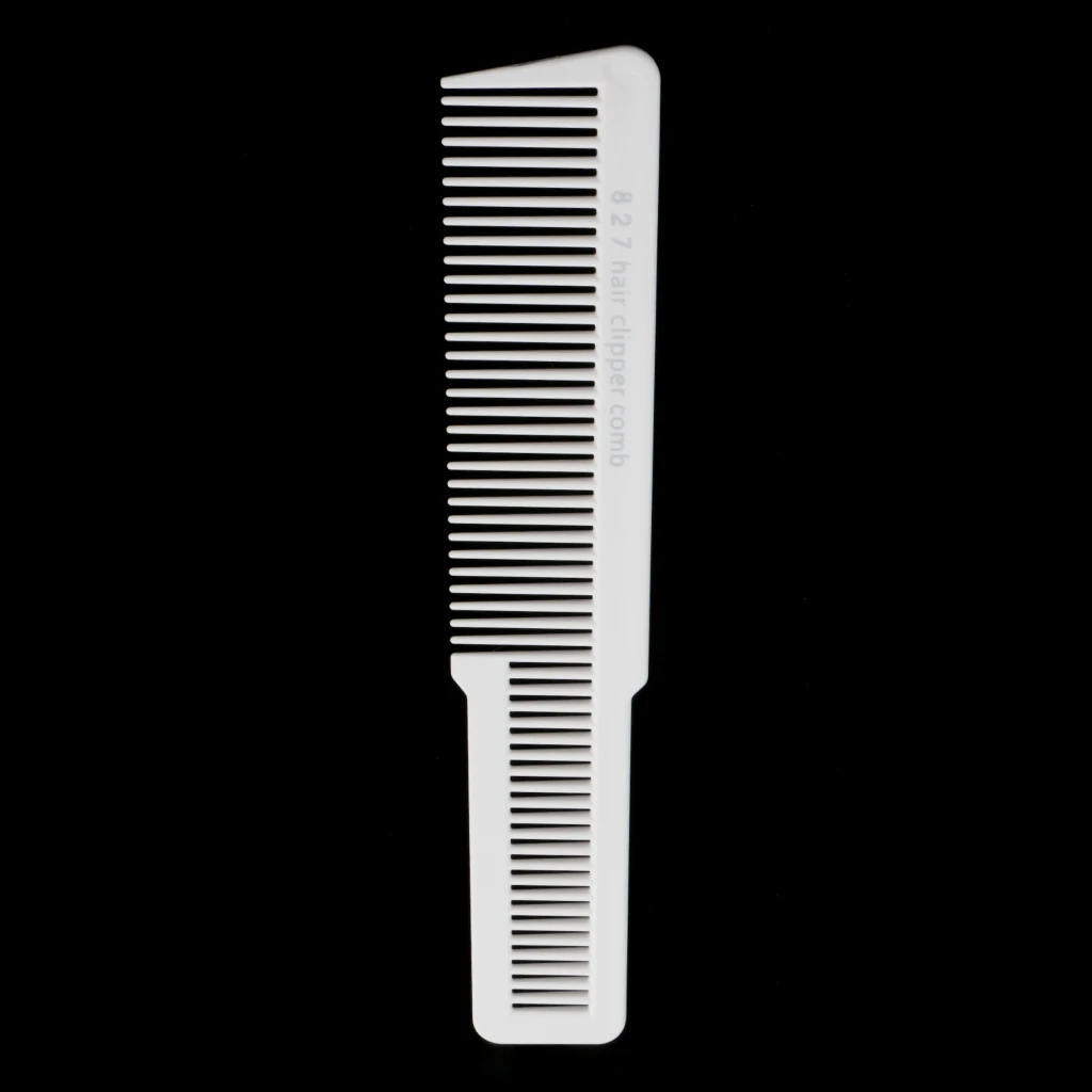 Plastic Barber Flat Top Hair Shampoo Detangler Hair Clipper Cutting Styling Comb Perfect for Both Salon & Barber & Personal Use