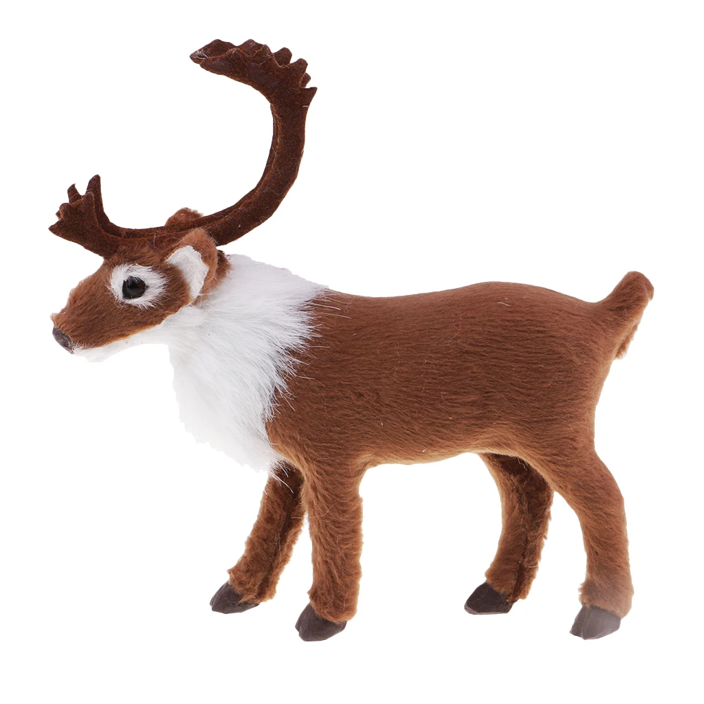 Plush Reindeer Doll Christmas Tree Decoration Xmas Family Party ELK Ornament