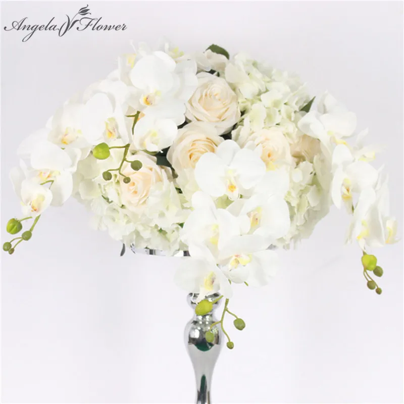 

35/40/50cm artificial flower table flower ball centerpieces wedding arch backdrop rose peonies hydrangea mix road guide bouquet