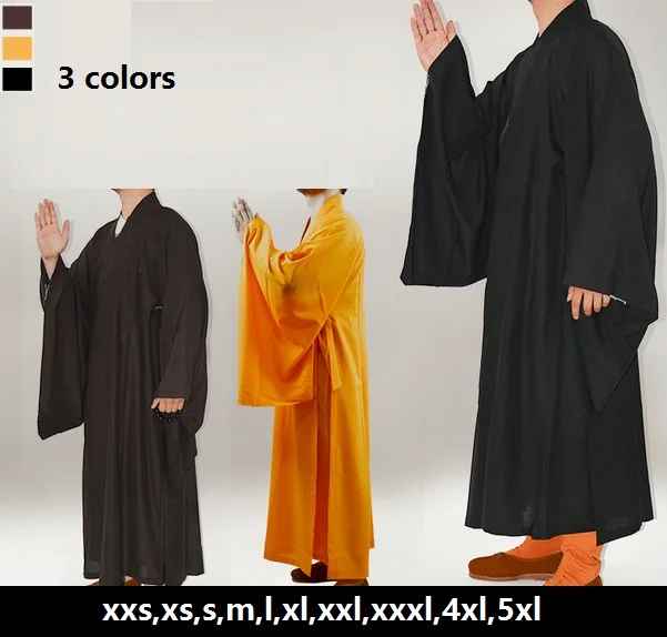 Free shipping,Unisex plus size Chinese Traditional Kung Fu zen buddhist